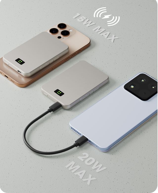Batterie Magsafe Externe 5000 mah Smile Gan 100W