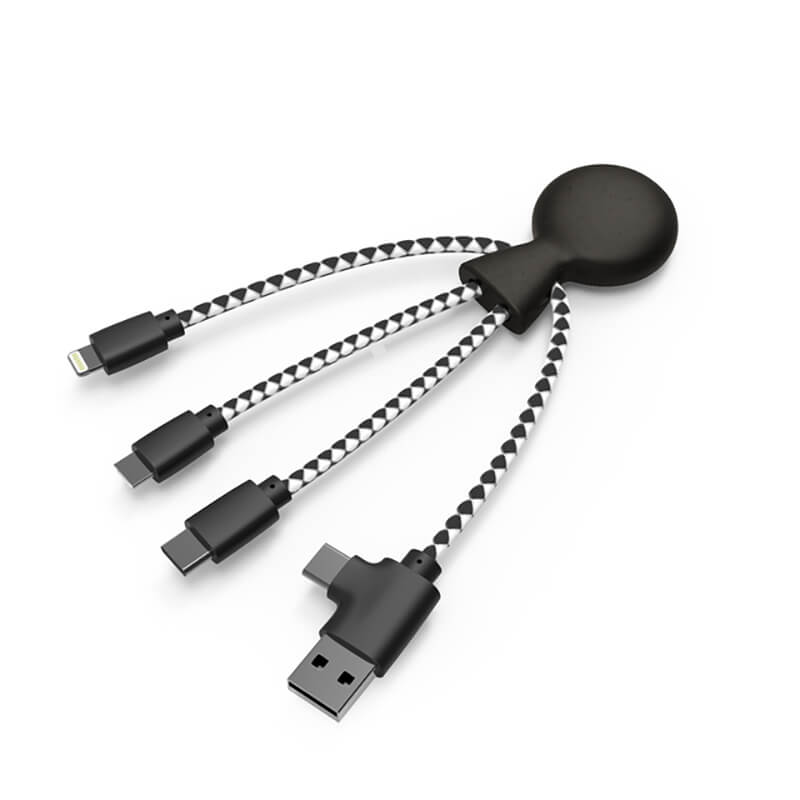 Mr Bio • Cable Multi connecteurs USB C, USB, Lighting et USB